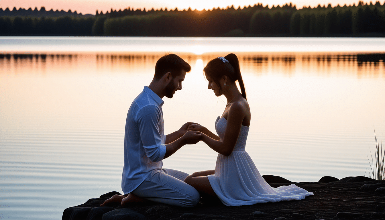 découvrez comment il est possible d'échanger des vœux profonds sans prononcer un mot ni croiser les regards, pour une expérience émotionnelle unique et intime.