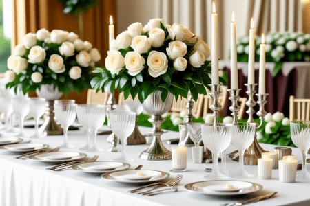 Orner la table d’honneur avec des objets symboliques
