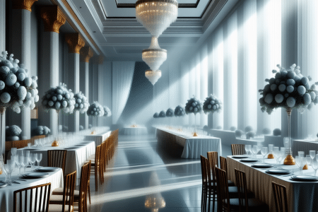 Décorer une salle de réception invisible